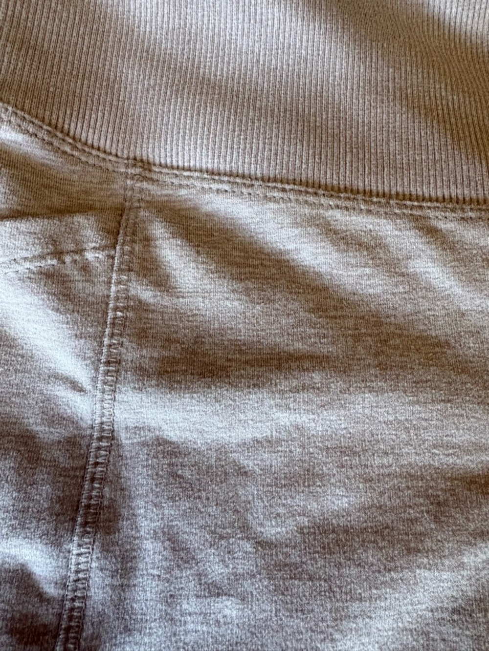 Zobha Light Sand Colored High-Waist Bike Shorts - Picture 2 of 4